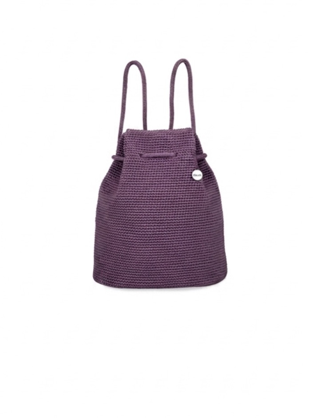 The Sak Purple Knit Drawstring Backpack
